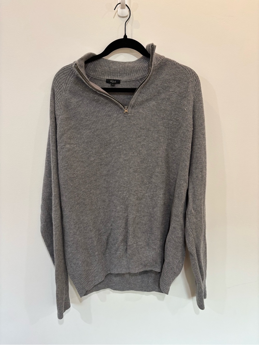 Rails Waffle Knit Merino Wool Half Zip Sweater